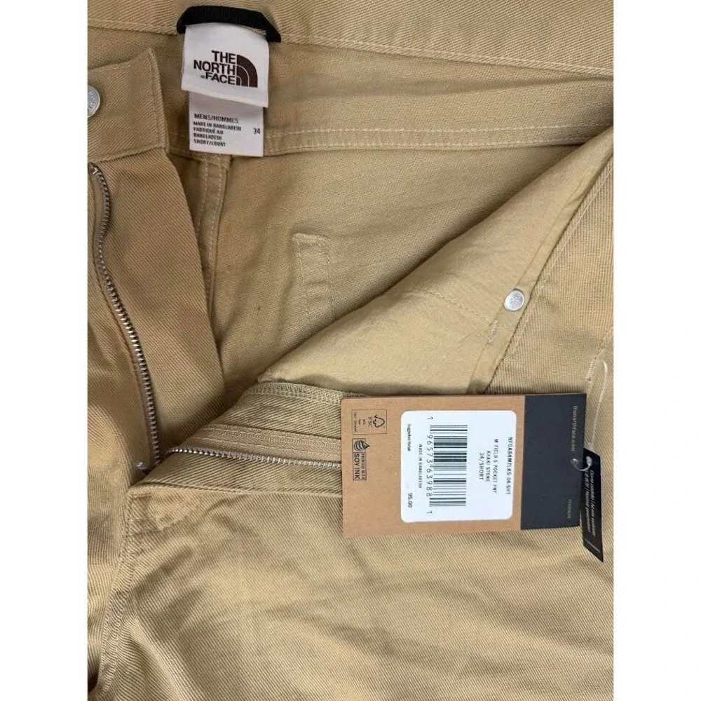 NWT! The North Face Men's Field 5-Pocket Pant, Khaki Stone 34W x 29L